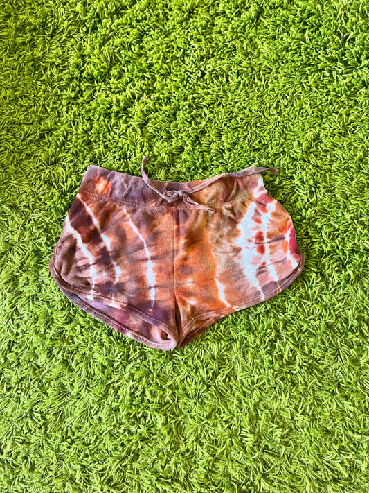 Brown/Orange Terrycloth Shorts(S)