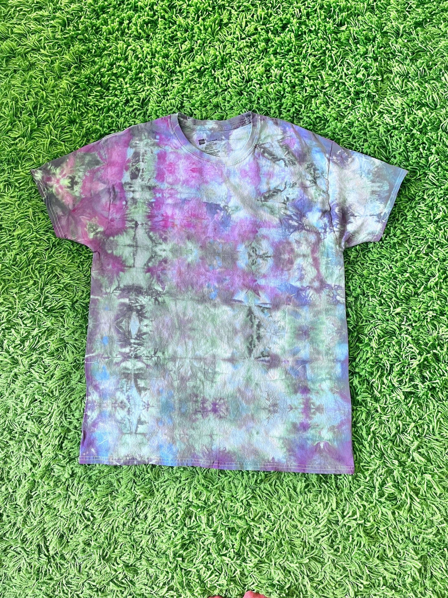 Purple/Green Glitch Shirt(L)